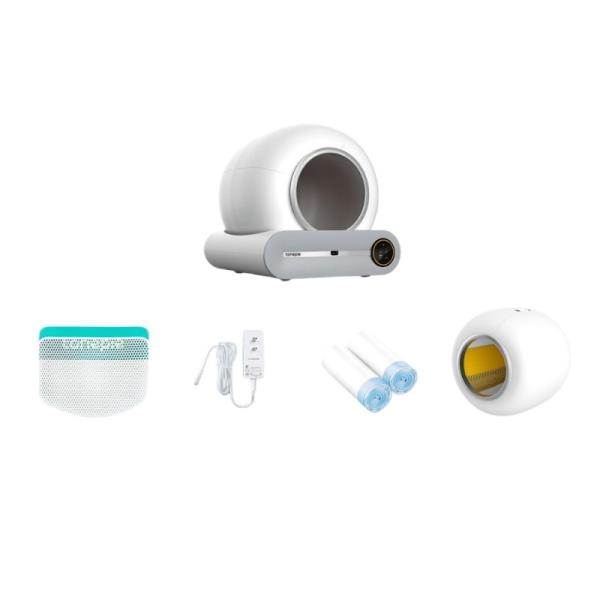 Buy cheap Plastic Luxury Pet Smart Litter Boxes 65L-76L Large Capacity With App Control from wholesalers