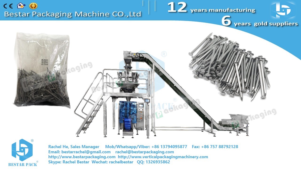 Bestar wire nails packaging machine with automatic weighing function BSTV-450AZ