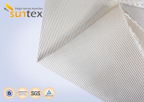 Buy cheap 1000C High Temperature Fiberglass Cloth , High Silica Glass Fiber Fabric Fire Barrier Cloth from wholesalers