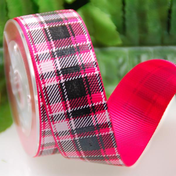 Buy cheap Custom Printed Grosgrain Ribbon Tartan / Grid Ribbon Decoration Bows For Dress / Gifts from wholesalers