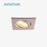 Buy cheap Bamboo Fiber Downlight Enclosure Square Recessed MR16 Downlight Housing from wholesalers