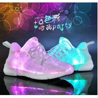 Buy cheap App Control Fiber Optic LED Shoes USB Rechargeable Endurable Glowing Sneakers product