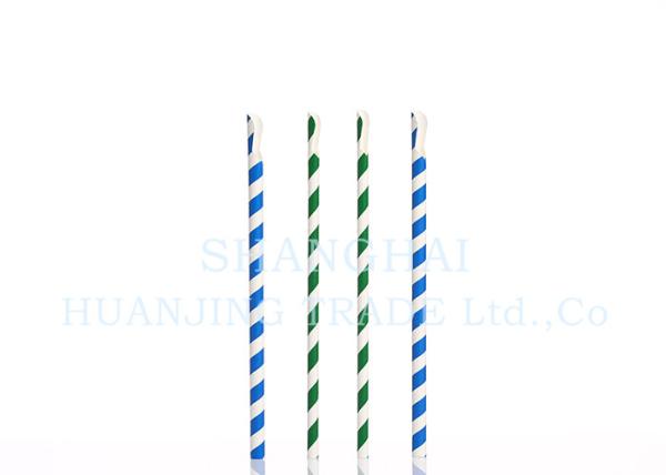 Buy cheap Recyclable Undyed Paper Milkshake Straws Compostable With Food Safe Ink from wholesalers