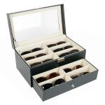 Transparent Skylight Multi Glasses Display Box Sunglasses Storage Case