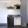 Buy cheap Modern Small Kitchen Cabinets With Single Bowl Sink for Small Room Apartment Design from wholesalers
