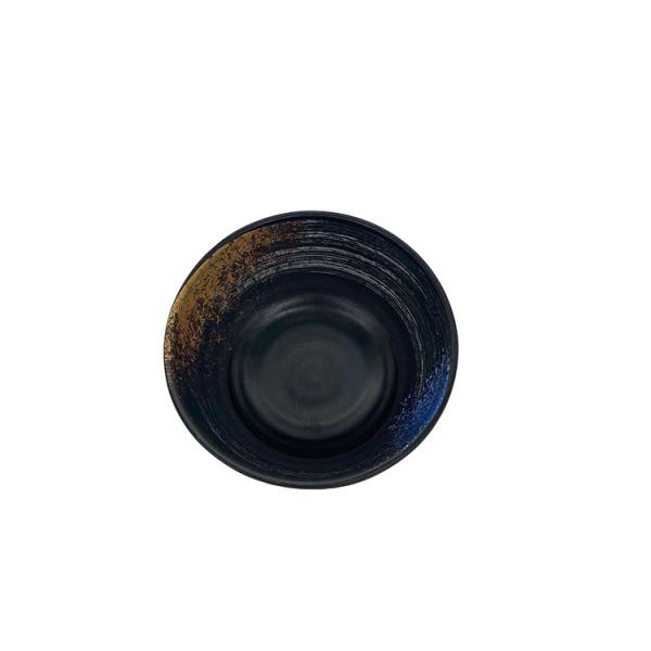 Buy cheap 4.5" Custom A5 Black Frosted Round Melamine Noodle Bowl For Hotel Party from wholesalers