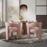 Buy cheap Modern 6 Person Round Dining Room Sets With Wooden Chairs from wholesalers