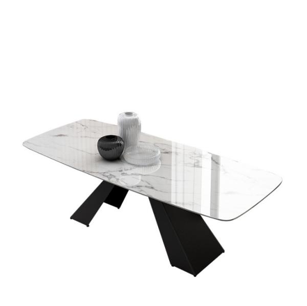 Buy cheap Rich Color Hotel Marble Dining Room Table 4 Seaters from wholesalers