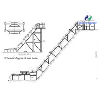 Buy cheap Large Inclined Angle Industrial Belt Conveyor 120---160mm Flange Height product