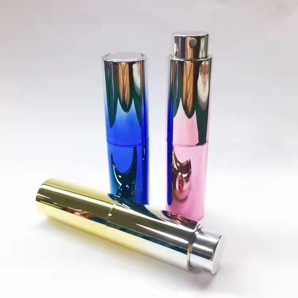 Buy cheap 10ML UV Gradient Gold Color Customized Color Perfume Spray Bottle Replaceable Fragrance Bottle from wholesalers