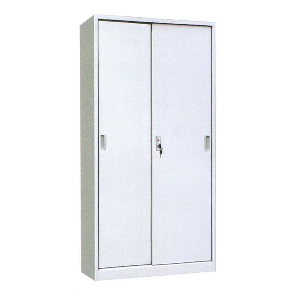 Buy cheap 2 Sliding Doors Iron File Cabinet Knock Down Metal Stationery Cupboard With Adjustable Inner Shelves from wholesalers