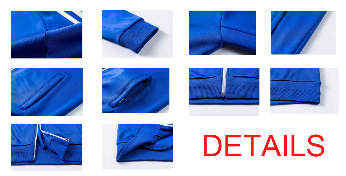 Drop shipping New autumn and winter stand neck can customize mens tracksuit