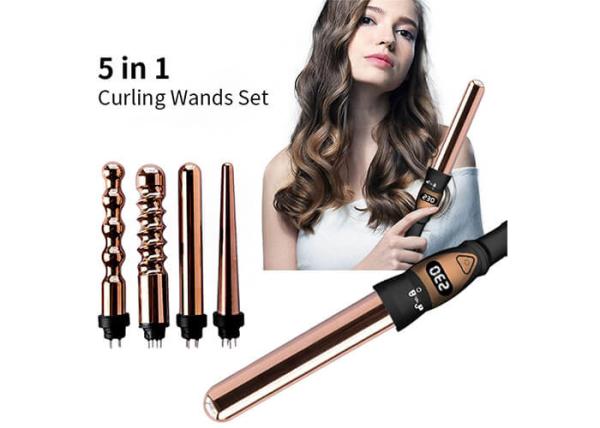 Buy cheap Adjustable 32mm Curling Iron Set , 60Hz LCD Electric Hair Curlers from wholesalers