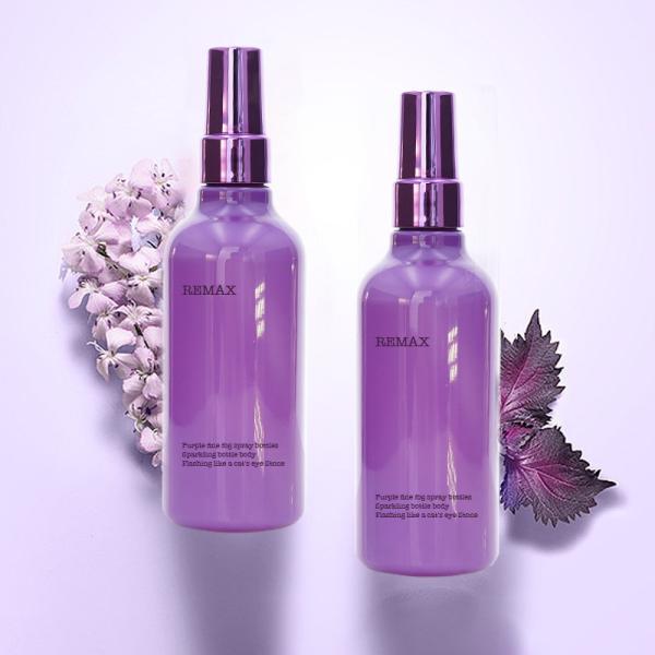 Buy cheap 150ml Round Plastic Spray Bottle Purple Fine Flash Boston With Pump from wholesalers
