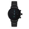 Buy cheap Mineral Crystal Stainless Steel Chronograph Watch Black Chain Wrist Watch from wholesalers