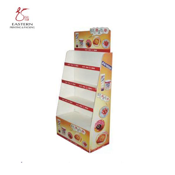 Buy cheap CMYK Printing Foldable Corrugated Display Stand For Supermarket Retail from wholesalers