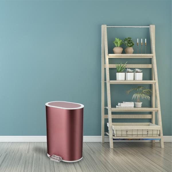 Buy cheap Anti Fingerprint 6L Steel Step Trash Can from wholesalers