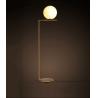 Buy cheap Modern minimalist floor lamp living room bedroom bedside vertical lamp milk white glass ball floor lamp modern vertical from wholesalers