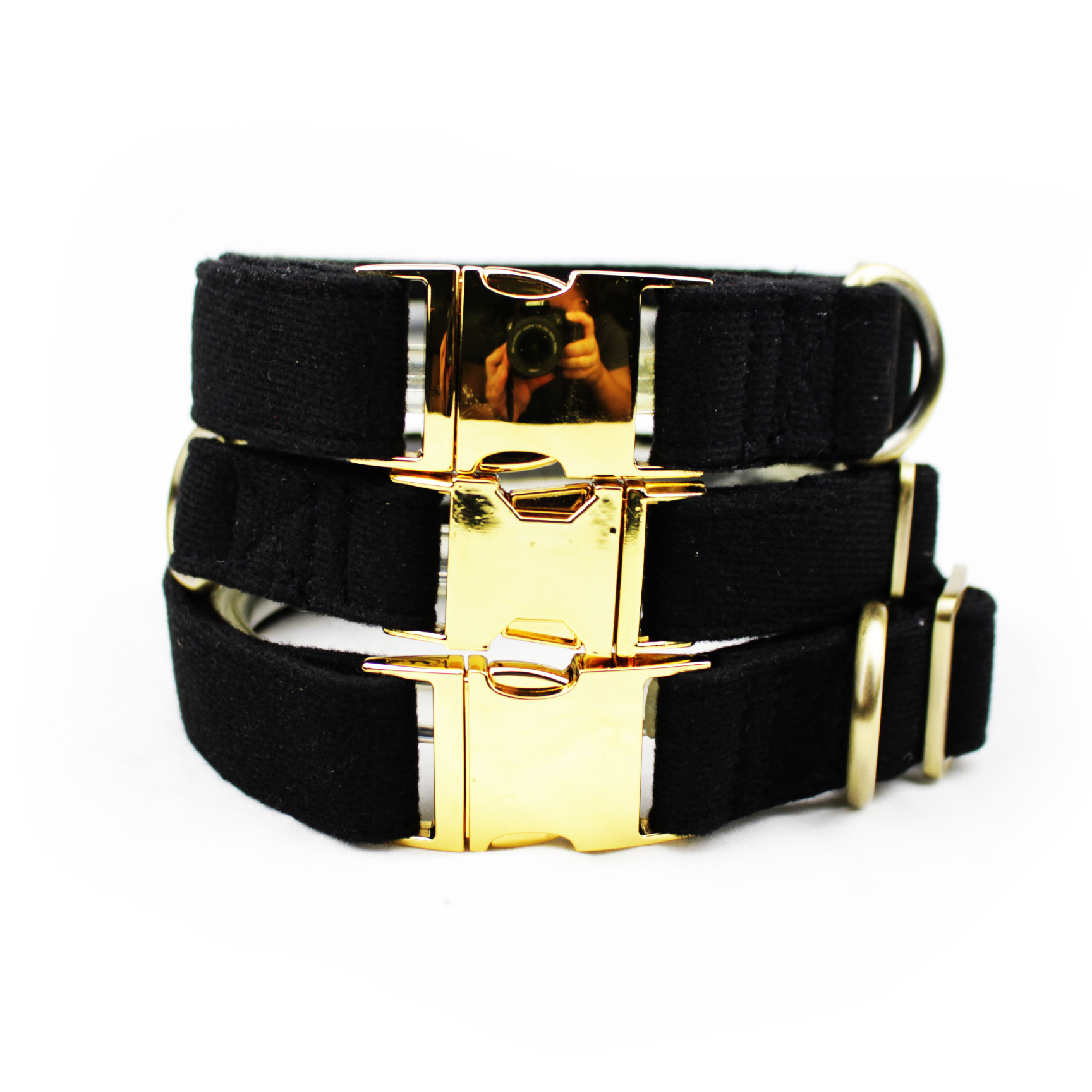 C519 Wholesale Custom Logo Luxury Hand Made Decorative Velvet Dog Collars Soft ,Adjustable Collars for Dog