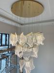 Hall Large Staircase Lighting LED Crystal Chandelier for living room hanging