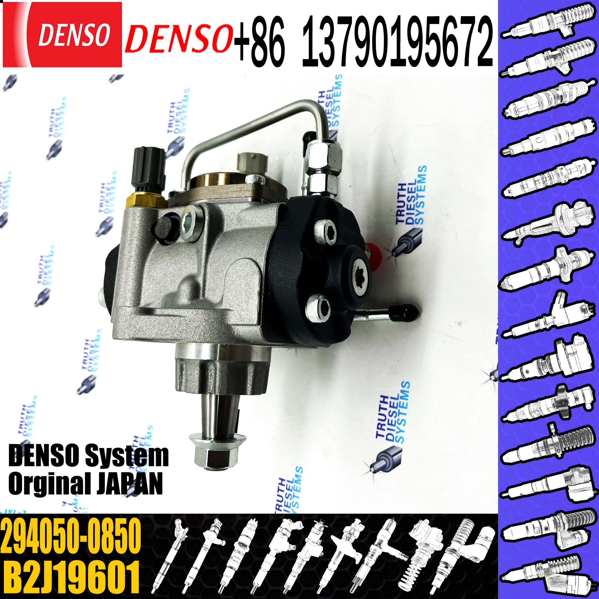 High Pressure Common Rail Diesel Fuel Injector Pump Diesel Injection Pump 294050-0850 294050-0851