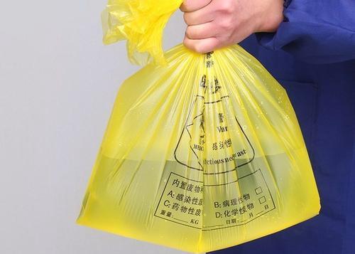 Black Color 60 Gallon Biohazard Garbage Bags Replacement Side Gusset Bag
