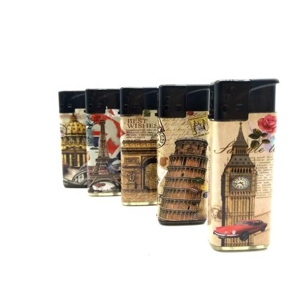 Buy cheap Customized Logo Portable Disposable Plastic Windproof Cigarette Lighter for Outdoor from wholesalers