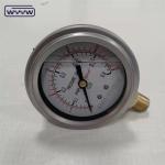 63mm 2.5" Hydraulic Shockproof Stainless Steel Oil Filled Pressure Gauge