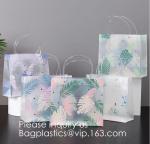 Loop Handles, Shopping Bags With Gusset Cardboard Bottom, Frosted Merchandise