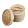 Buy cheap 2 Tier Small Wood Steamer Holder Rack Basket Set Favors 10'' Mini Bamboo Steamer from wholesalers