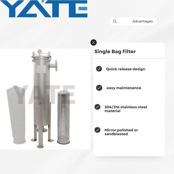 Buy cheap Water Sanitary Single Bag Filter Housing Machine High Pressure Housing Filter Bag from wholesalers