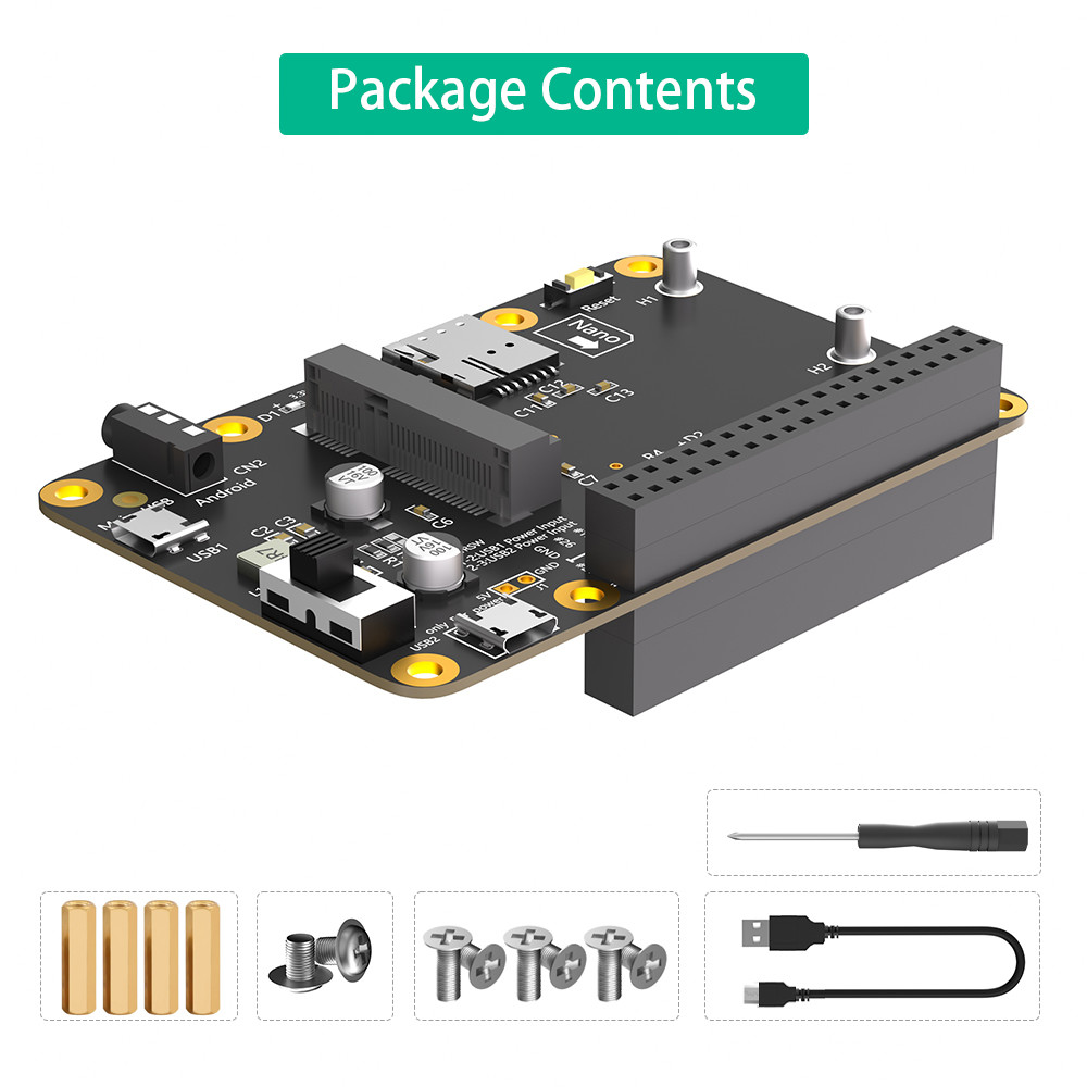 3G 4G LTE Base HAT For Raspberry Asus Tinker Board Samsung ARTIK Latte Panda