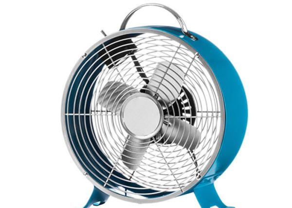 Buy cheap SAA 8 Inch Metallic Retro Electric Desk Fan , 2 Speed Air Cooling Ventilation Fan from wholesalers
