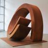 Buy cheap Modern Abstract Ring Corten Steel Art Sculpture from wholesalers