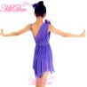 Buy cheap Textile Printing Floral Diagonal Lyrical Dance Competition Costumes Skating And Stage Dress Wedding Bridesmaids Dress from wholesalers