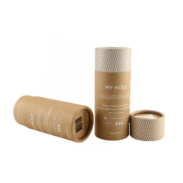Buy cheap Manufacturer 100% Recycled Custom Kraft Cardboard Paper Tube Packaging Paper Tube With Lid from wholesalers