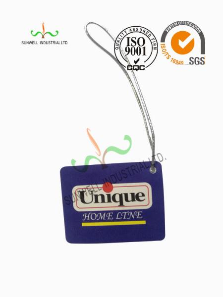 Buy cheap Die Cut Art Paper Dress Clothing Hang Tags Popular Unique Design Offset Printing from wholesalers