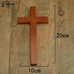 Holding Hand Olive Pine Wood Solid Unfinished Wooden Crosses , Wooden Pocket