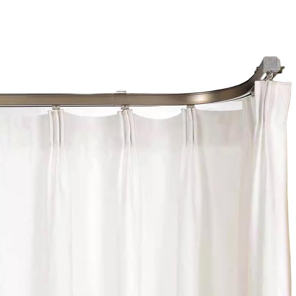 Buy cheap Heavy Duty Bendable Plastic Aluminum Pole Window Curved Curtain Rod Track Rail Inner Pulley from wholesalers