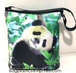 Lady Handbag Woman Color Panda Print Bag,Cute Chinese Panda custom print tote