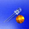 Buy cheap Throughhole 5mm 45deg 590nm Yellow Color LED 11000mcd Round Head With Flange For LED Barricade Light from wholesalers