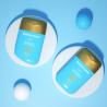 Buy cheap 30g/50g Blue oval smooth bottle with Golden lid for fragrance and sunscreen stick from wholesalers