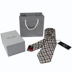 Wholesale fashion checked Woven Silk Necktie