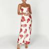 Buy cheap Custom Ladies Floral Casual Dress Long Summer Floral Maxi Satine Dress from wholesalers