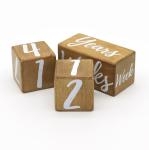 64mm Polished Wooden Milestone Blocks Wooden Calendar Block