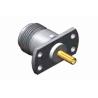 Buy cheap N-Type Female Flange PCB Mount RF Connector Gold Plated / Nickel Plated from wholesalers