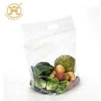 Buy cheap 1KG Perforated Poly Gravure Zip Pouch Clear Plastic Bags For Packaging Salad product