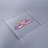 Buy cheap OEM Green Square Acrylic Tray Plexiglass Fruit Tray With Removable Compartments from wholesalers