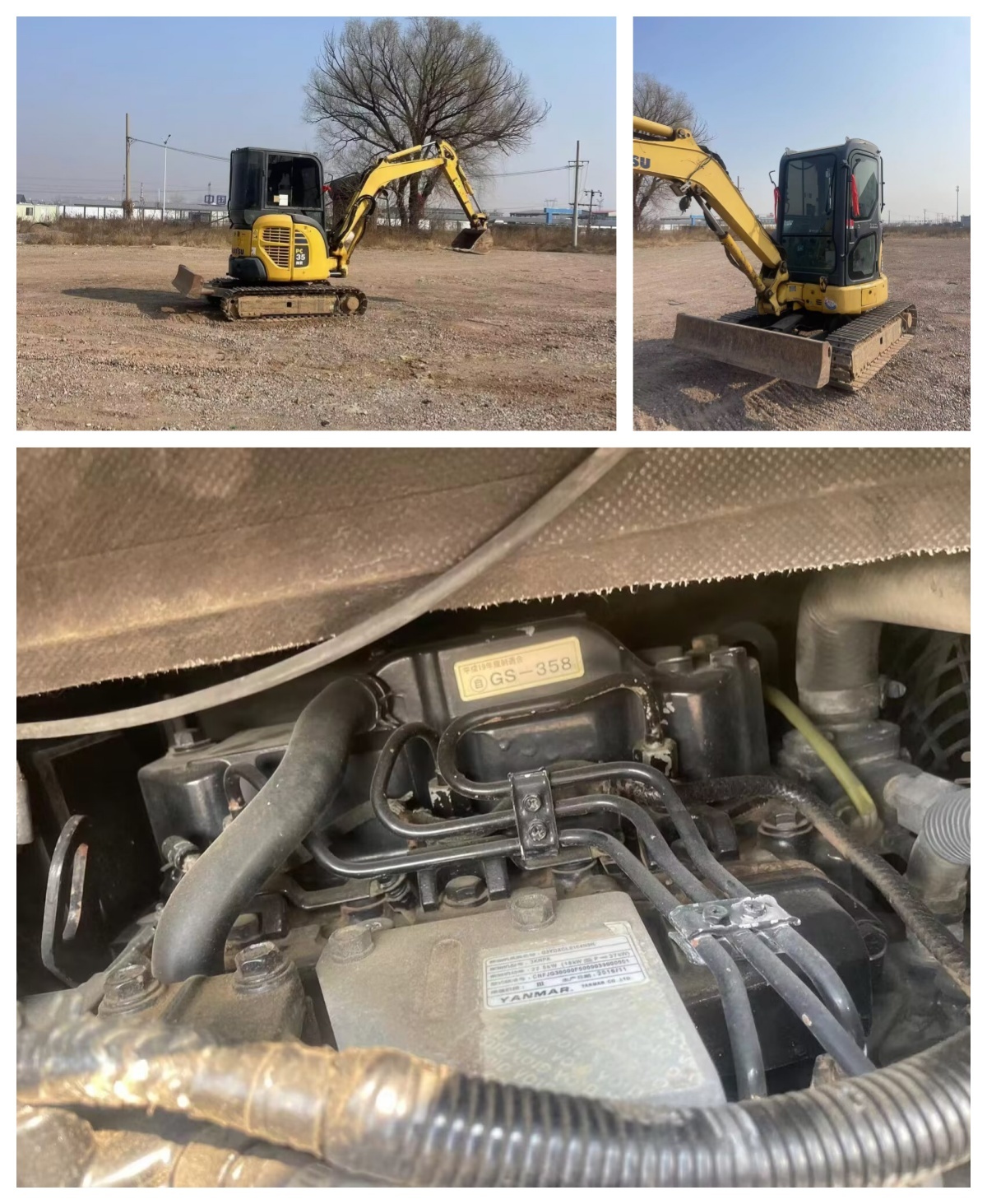Used Komatsu PC35 Mini Excavator Certified Maintenance Construction Landscaping Utility