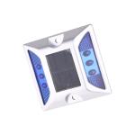 Waterproof 5000mcd 115mm Solar LED Road Studs , Blue Cats Eye Road